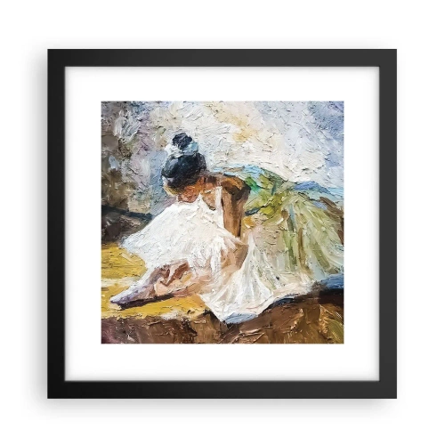Pôster com moldura preta - Do quadro de Degas - 30x30 cm