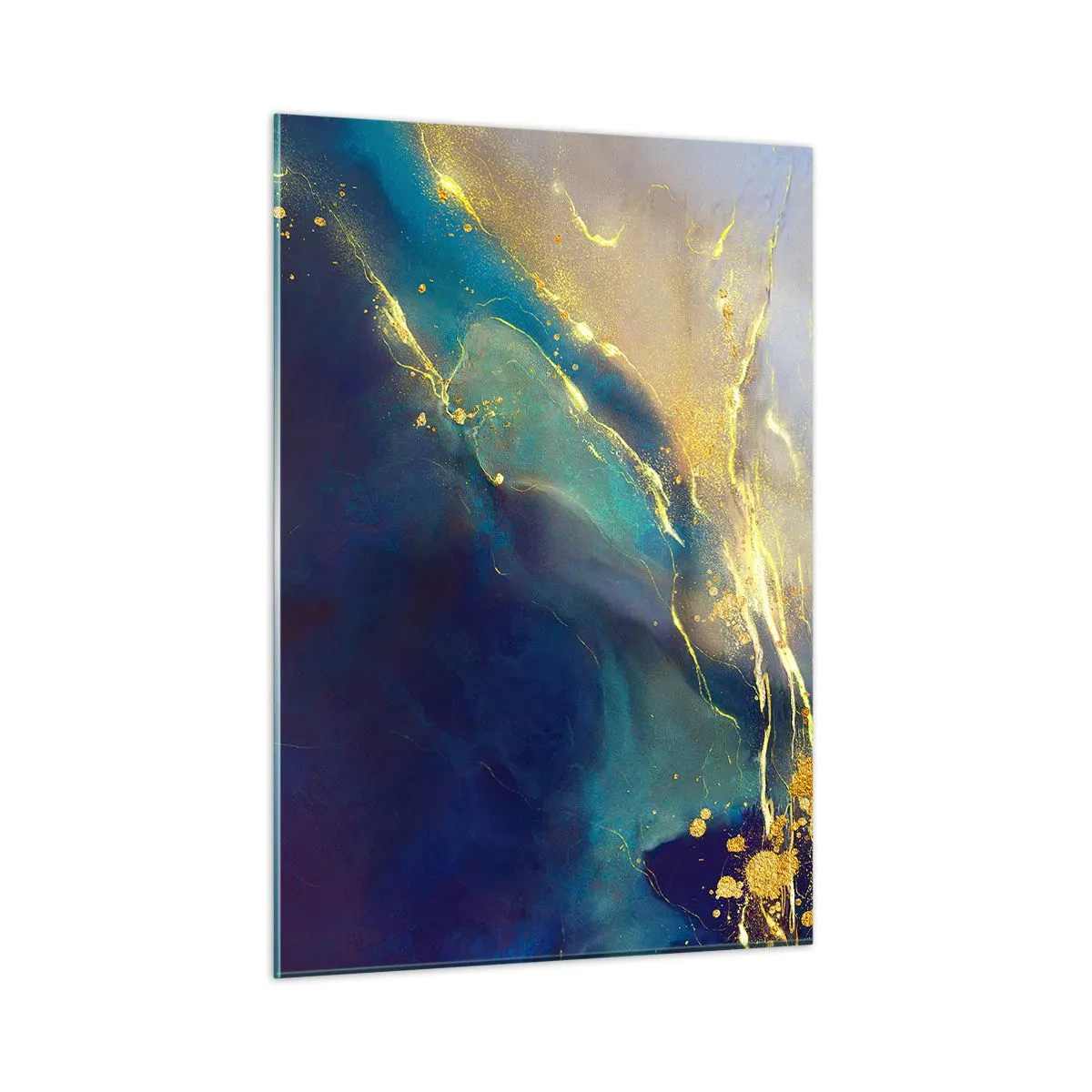 Quadro em vidro - Piscina dourada - 50x70 cm