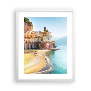 Pôster em moldura branca - Uma cidade inacreditável - 40x50 cm