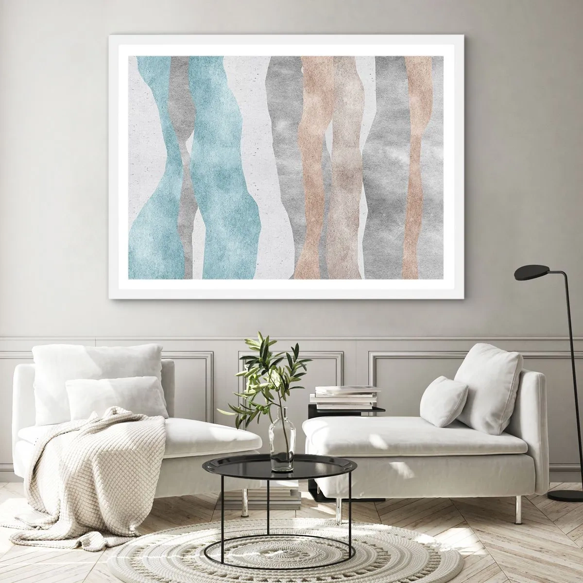 Pôster em moldura branca - Um estudo de proximidade - 100x70 cm