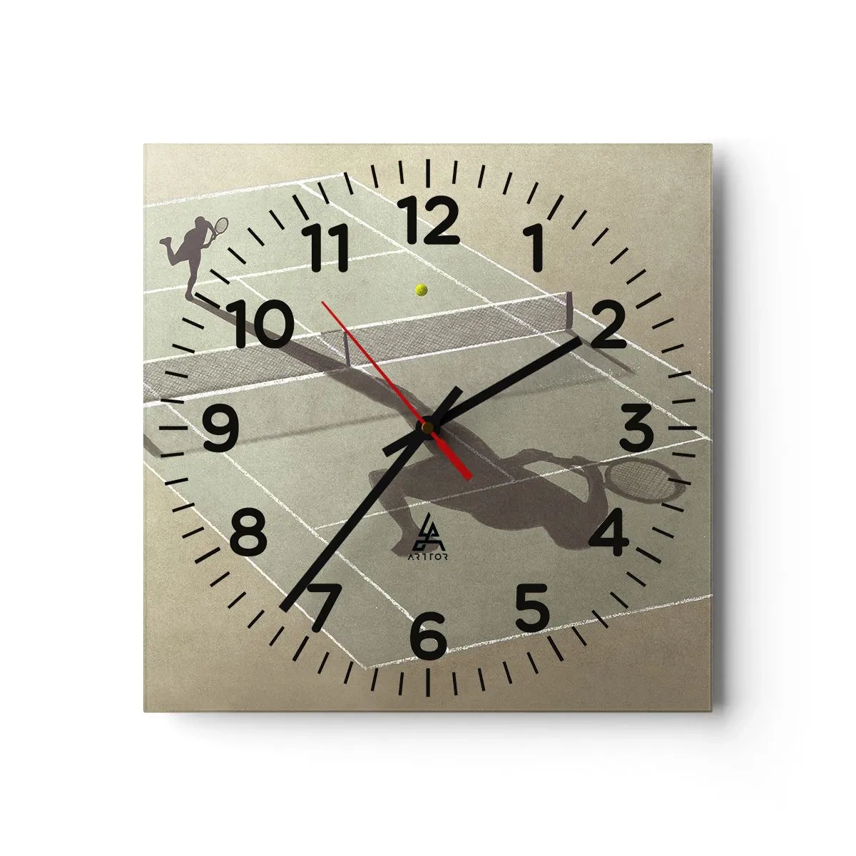 Relógio de parede - Relógio em vidro - Supera-te - 40x40 cm