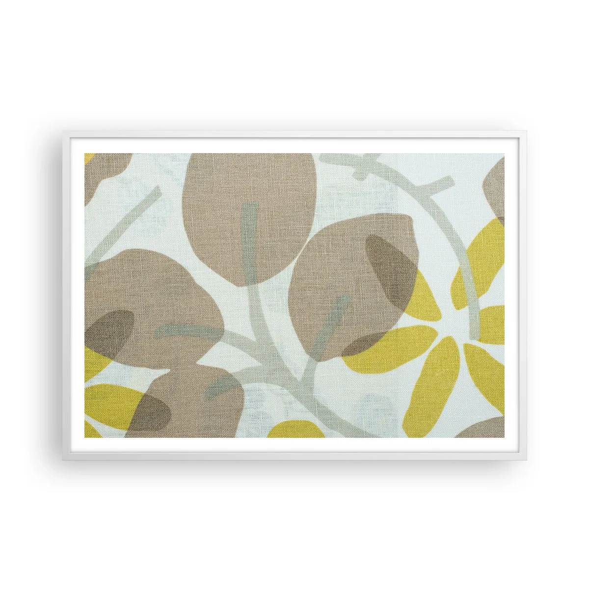 Pôster em moldura branca - Composição a pleno sol - 100x70 cm