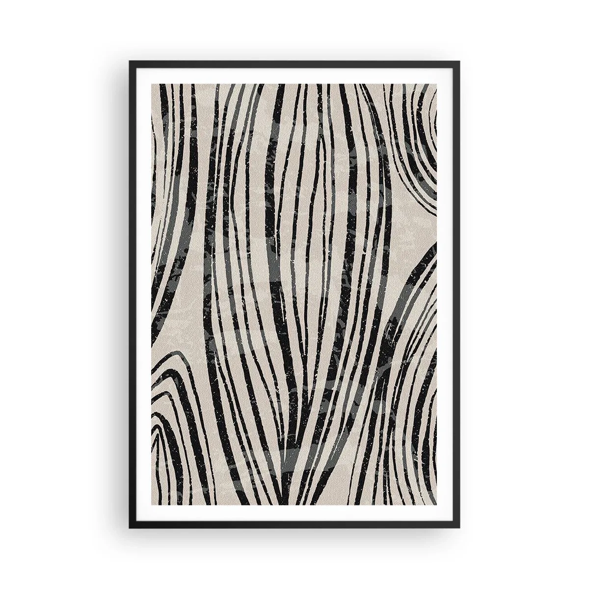 Pôster com moldura preta - Piscina em linha - 70x100 cm