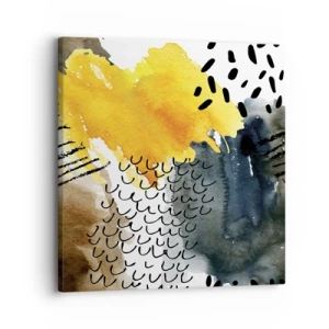 Quadro em tela - Reunião dos elementos da natureza - 30x30 cm