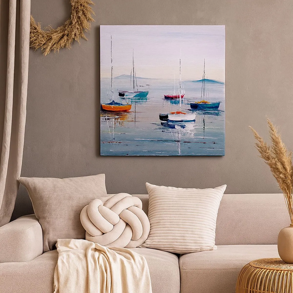 Quadro em tela - Um merecido descanso - 30x30 cm