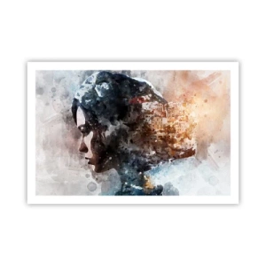 Pôster - Uma história sobre uma menina e uma cidade ao fundo - 91x61 cm