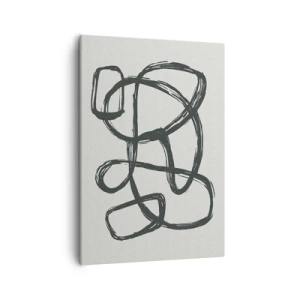 Quadro em tela - Abstração em loop - 50x70 cm