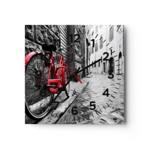 Relógio de parede - Relógio em vidro - A verdadeira beleza não envelhece - 40x40 cm