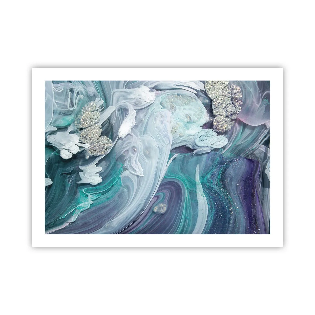 Pôster - Correntes de azul - 70x50 cm