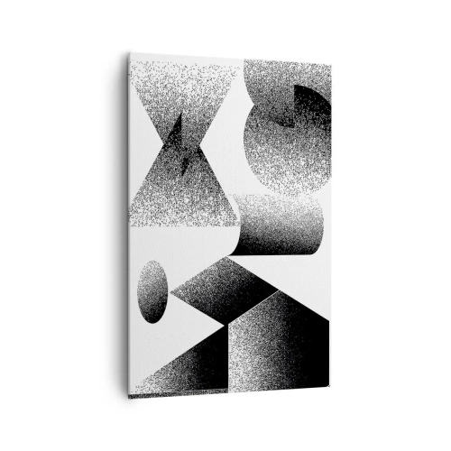 Quadro em tela - Ângulos e ovais - 80x120 cm