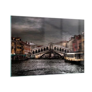 Quadro em vidro - A promessa de uma noite em Veneza - 100x70 cm