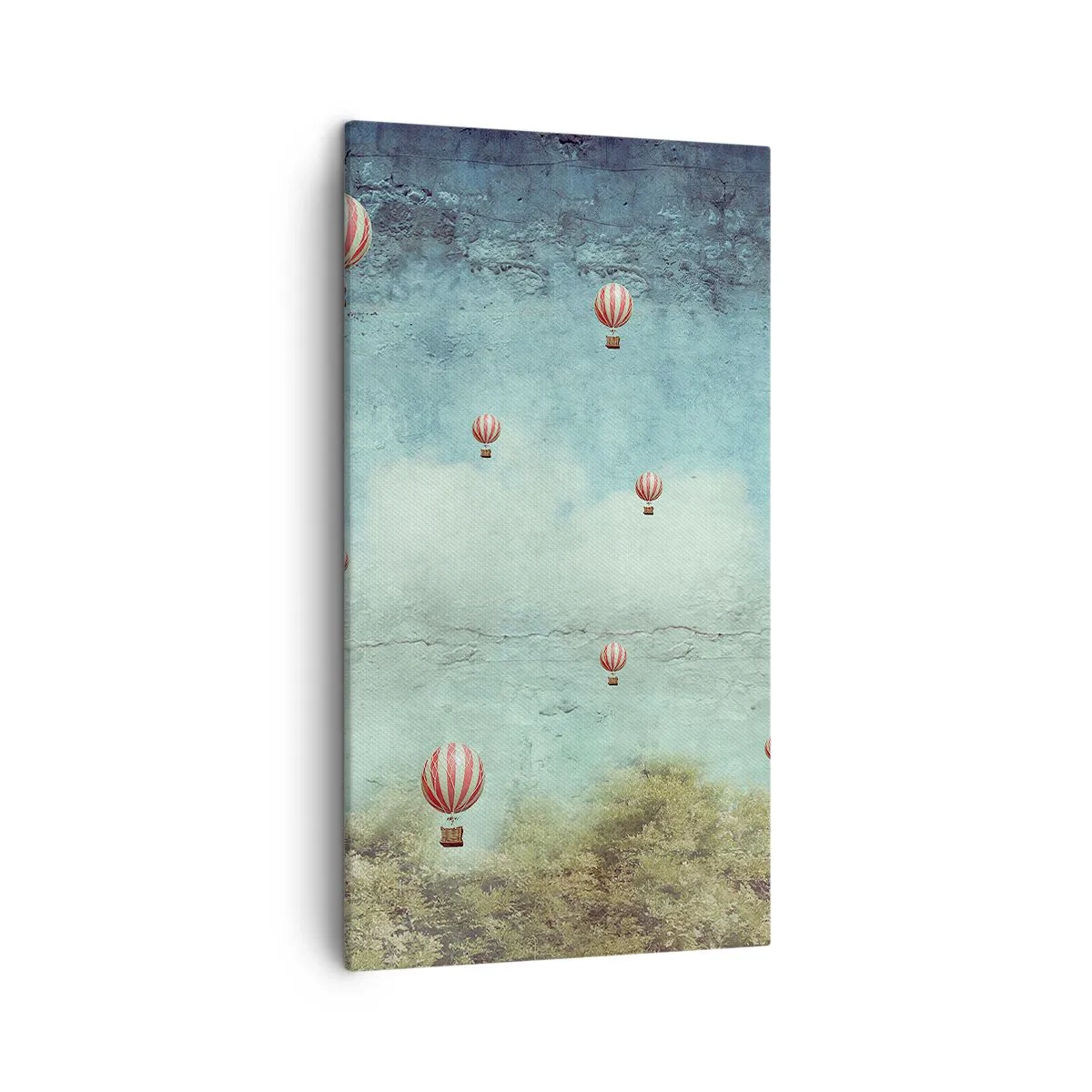 Quadro em tela - Livres da azáfama da vida - 45x80 cm
