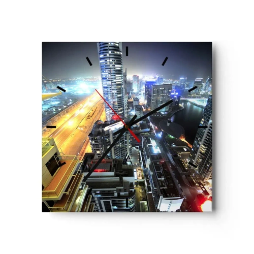 Relógio de parede - Relógio em vidro - Milagre no deserto - 30x30 cm