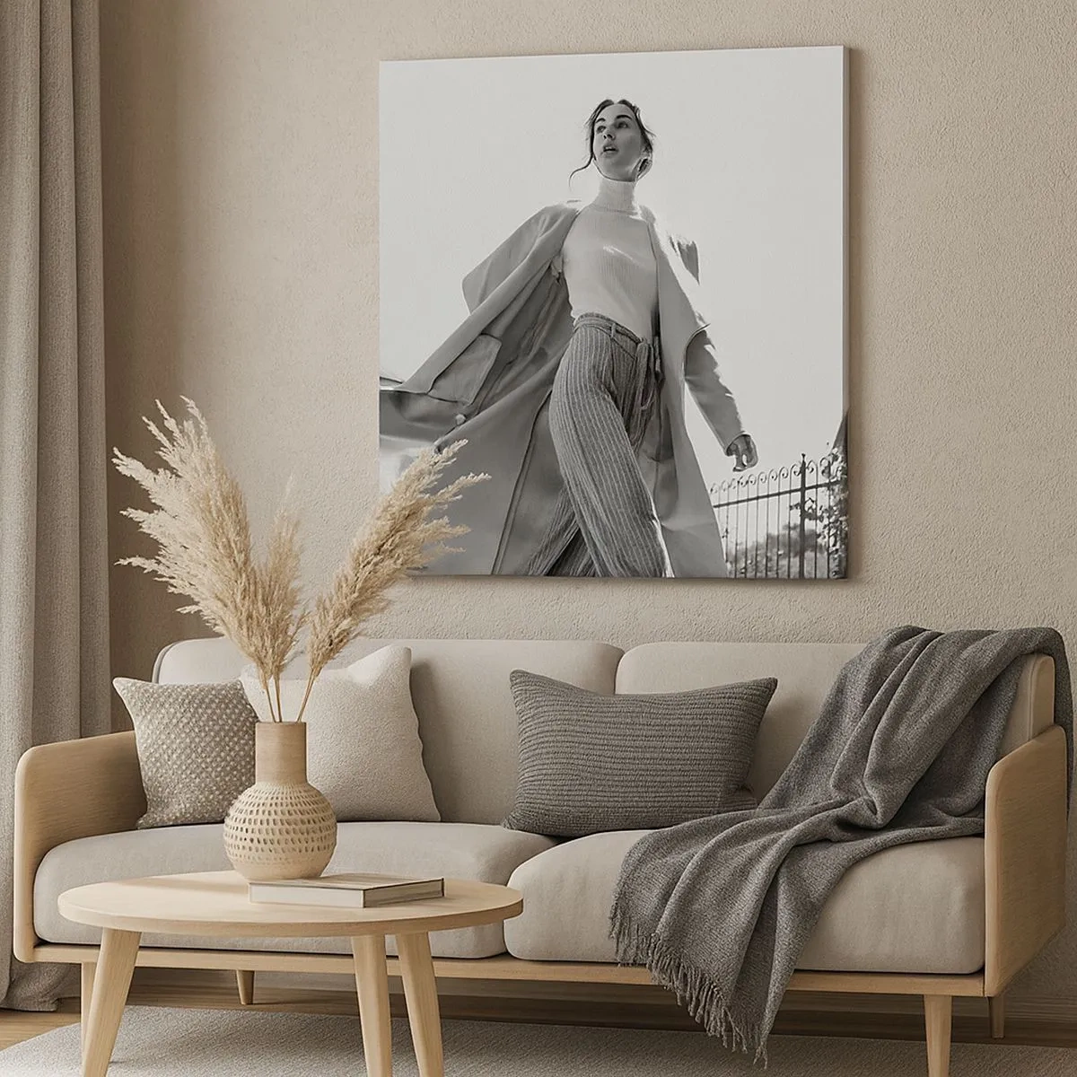 Quadro em tela - Vens comigo? - 30x30 cm