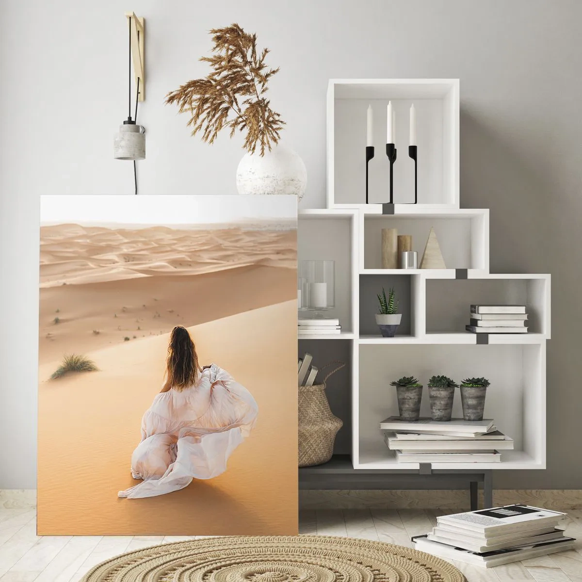 Quadro em vidro - Fuga para a liberdade - 50x70 cm