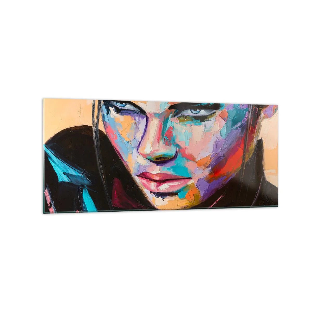 Quadro em vidro - Coração selvagem - 120x50 cm