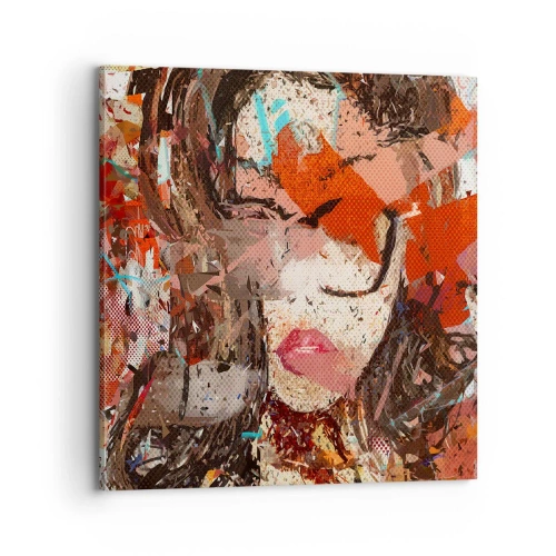 Quadro em tela - Ninguém realmente me conhece  - 70x70 cm