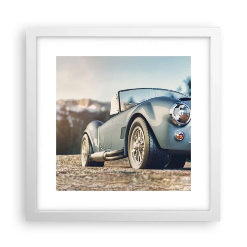 Pôster em moldura branca - Porque o estilo conta - 30x30 cm