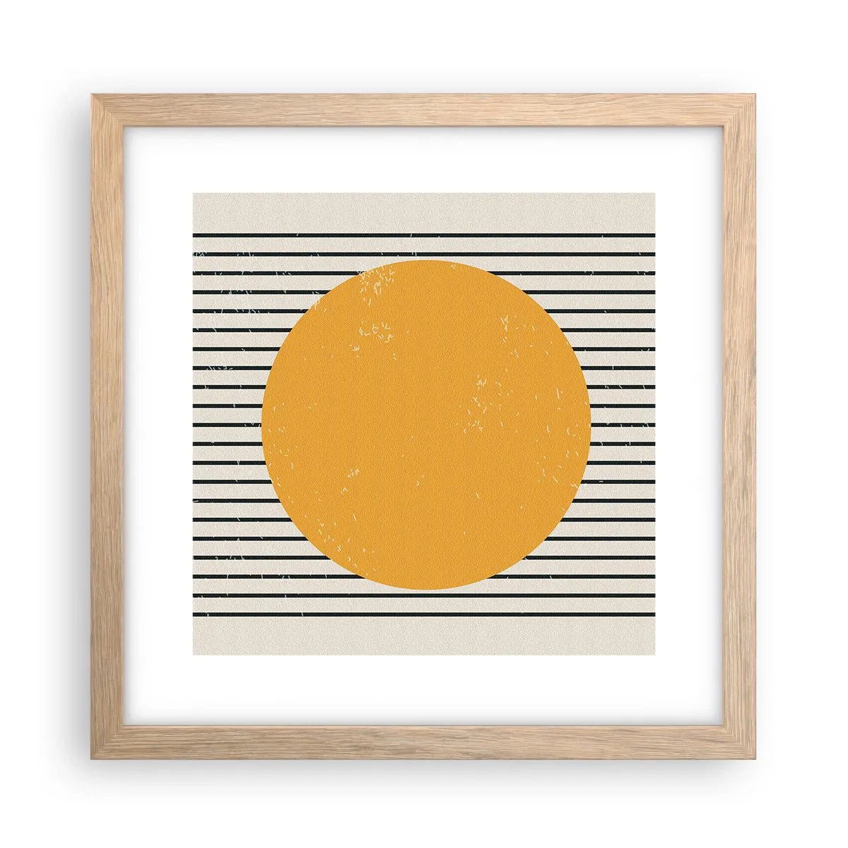 Pôster com moldura de carvalho claro - O poder da simplicidade - 30x30 cm