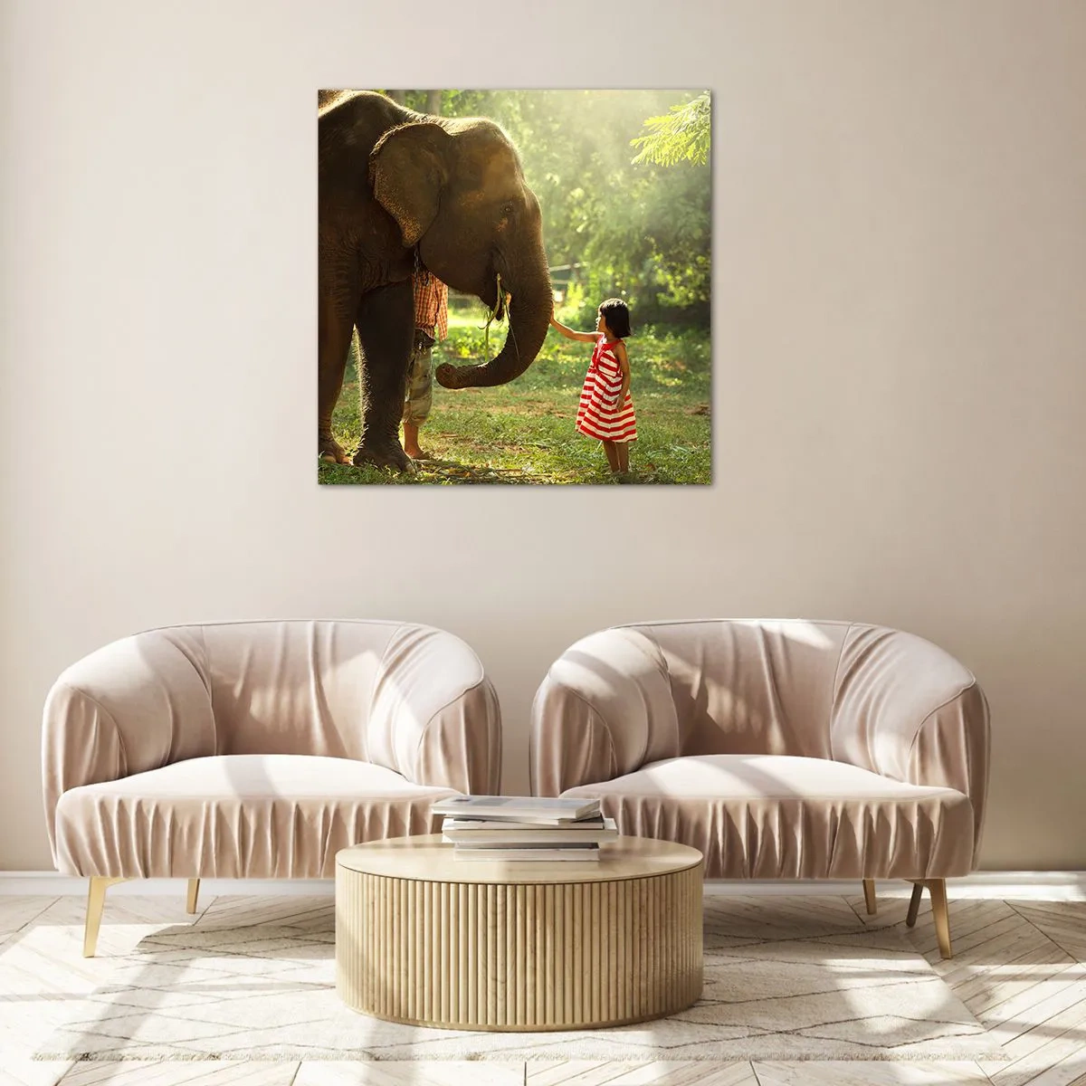 Quadro em vidro - O poder da amizade - 40x40 cm