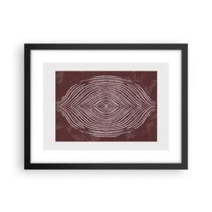 Pôster com moldura preta - O espaço fala - 40x30 cm