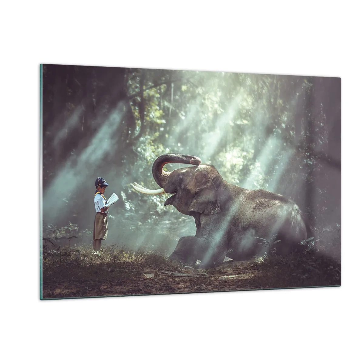 Quadro em vidro - Ouça isto... - 120x80 cm