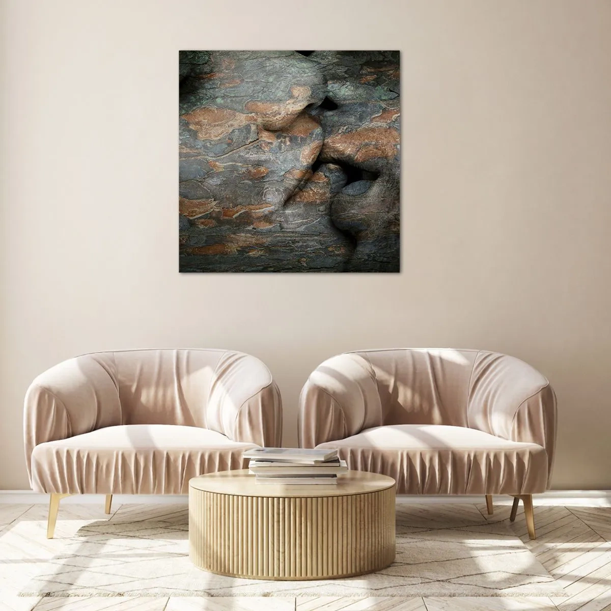 Quadro em vidro - Juntos para sempre - 40x40 cm