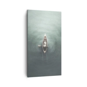 Quadro em tela - Através do lago da lua - 45x80 cm