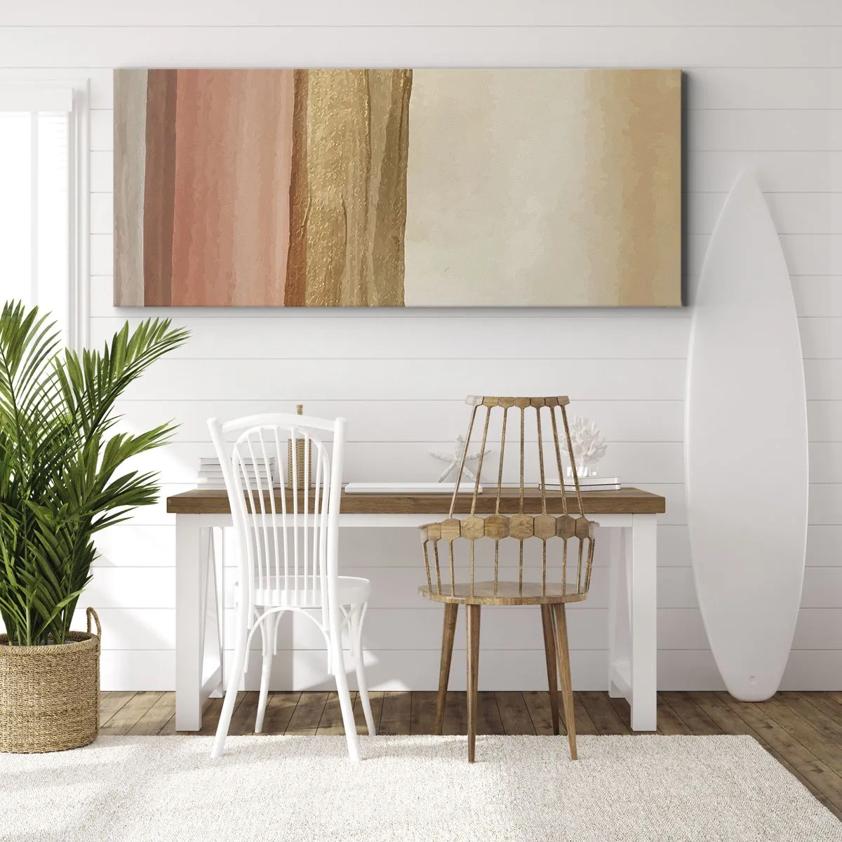 Quadro em tela - Composição vertical - 120x50 cm