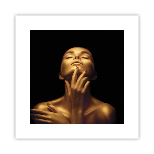 Pôster - Como seda dourada - 30x30 cm