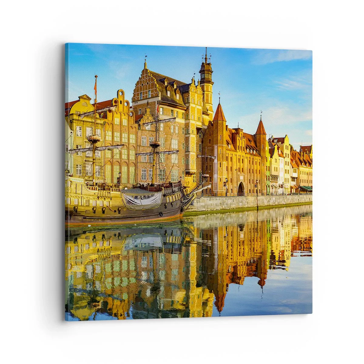 Quadro em tela - Imagem espelhada do passado - 70x70 cm