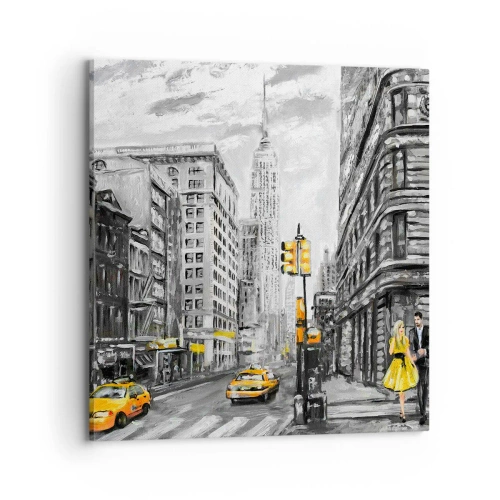 Quadro em tela - Um conto de Nova Iorque - 70x70 cm