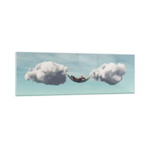 Quadro em vidro - A felicidade do momento - 160x50 cm