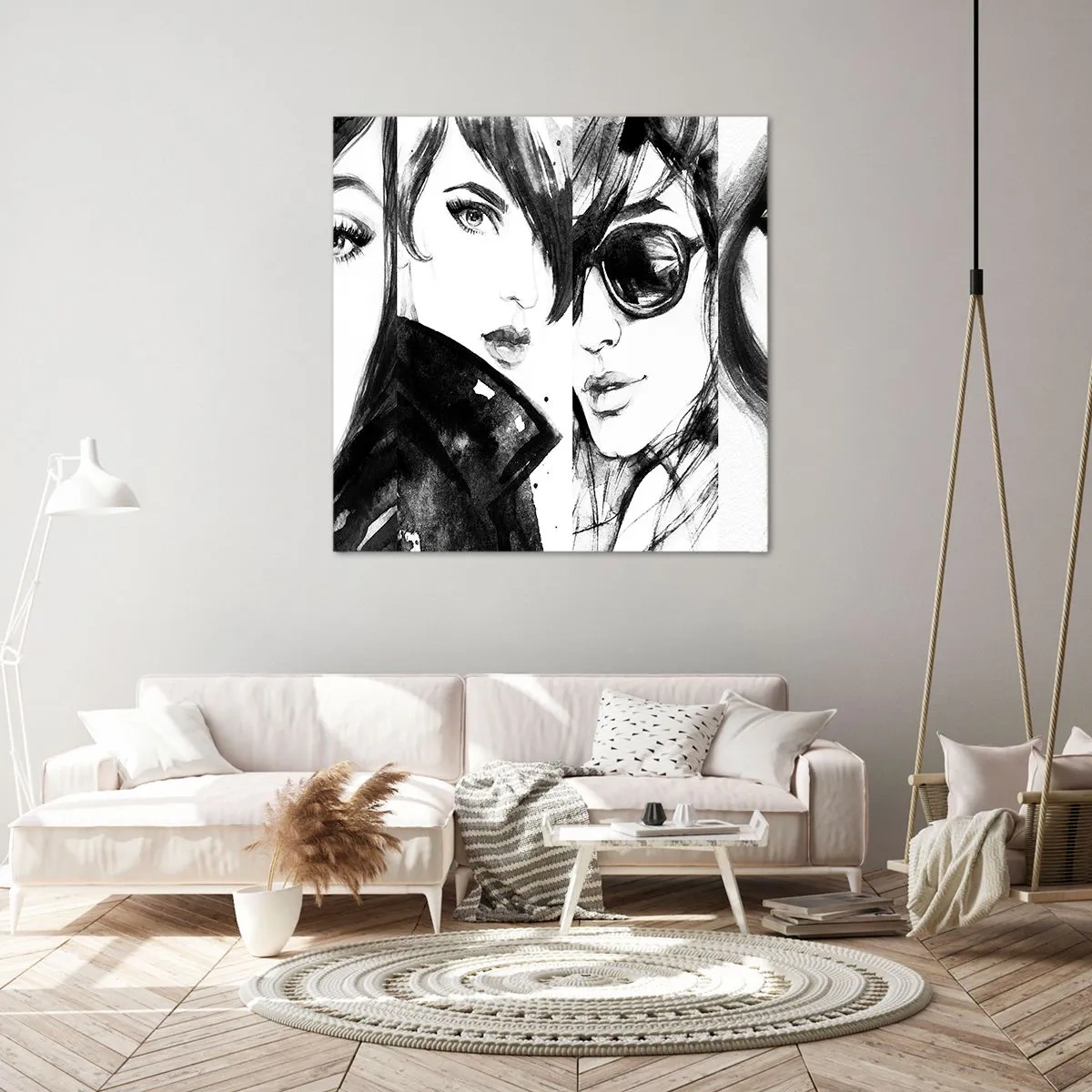 Quadro em tela - Beleza multiplicada - 40x40 cm