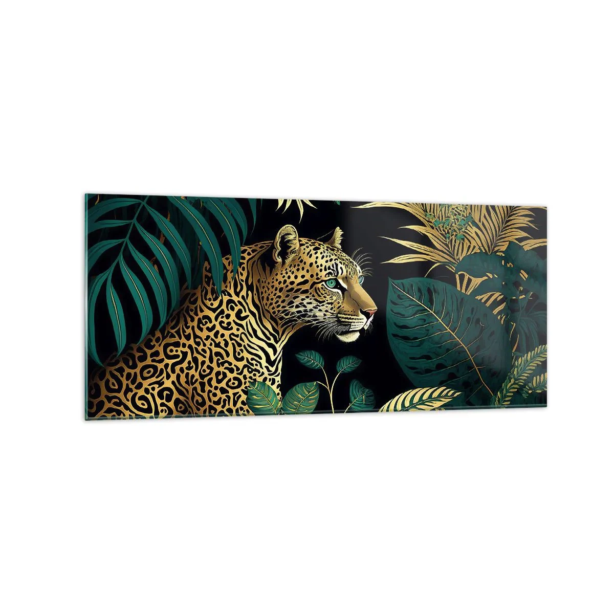 Quadro em vidro - Um anfitrião na selva - 120x50 cm