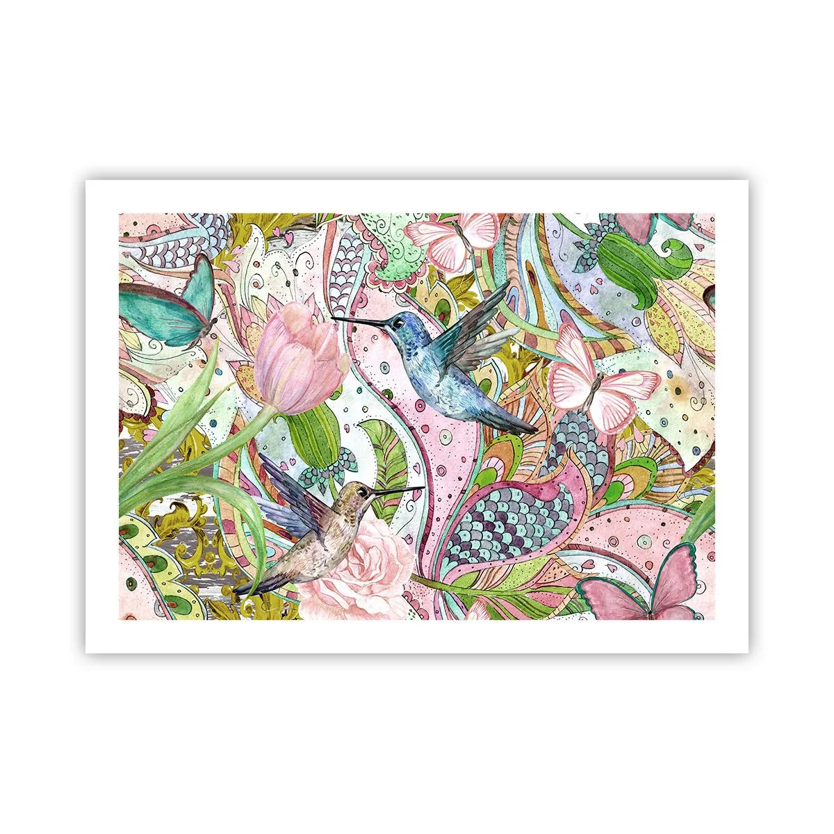 Pôster - Emaranhados em trepadeiras - 70x50 cm