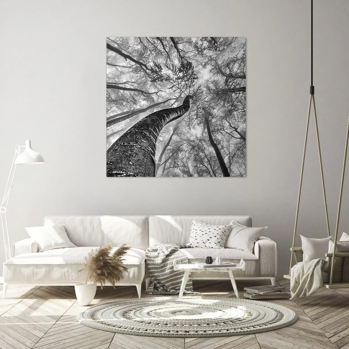 Quadro em tela - Corrida até a luz - 60x60 cm