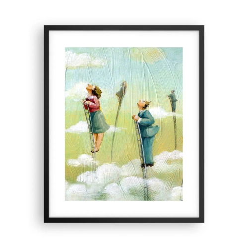 Pôster com moldura preta - Por trás do seu sonho - 40x50 cm