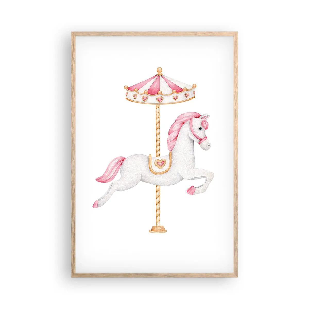 Pôster com moldura de carvalho claro - Caiu no chão - 61x91 cm