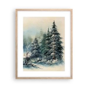 Pôster com moldura de carvalho claro - Prontas para o Natal - 40x50 cm