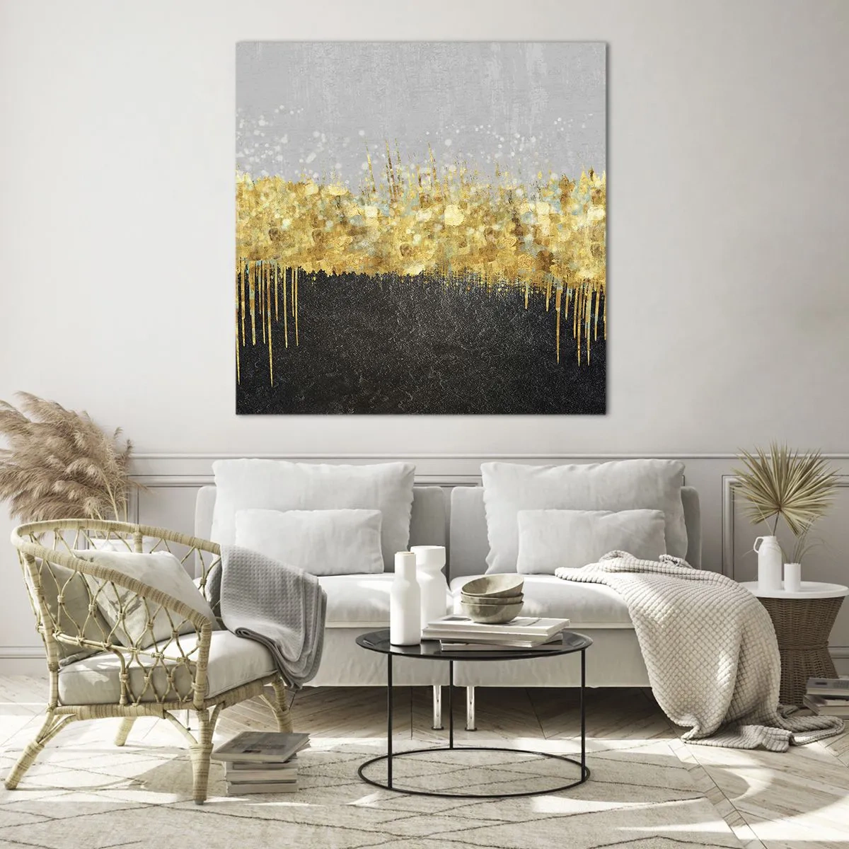 Quadro em vidro - Para dentro e para cima - 50x50 cm