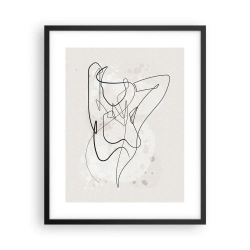 Pôster com moldura preta - A arte da sedução - 40x50 cm