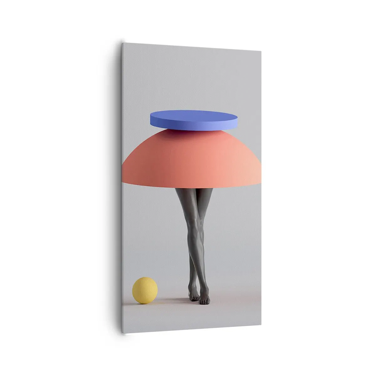 Quadro em tela - Composição surrealista - 65x120 cm