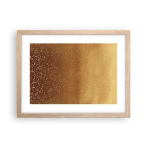 Pôster com moldura de carvalho claro - O nascimento da luz - 40x30 cm