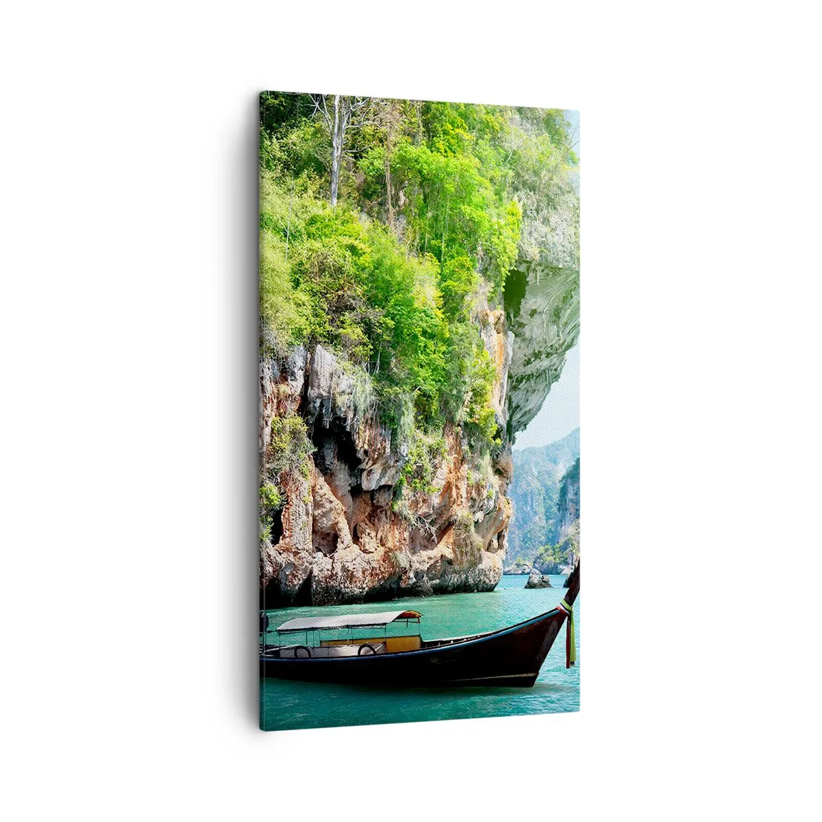 Quadro em tela - Um convite para uma viagem exótica - 45x80 cm
