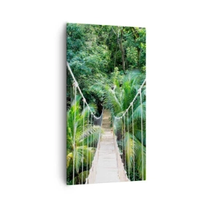Quadro em tela - Bem-vindo à selva! - 55x100 cm