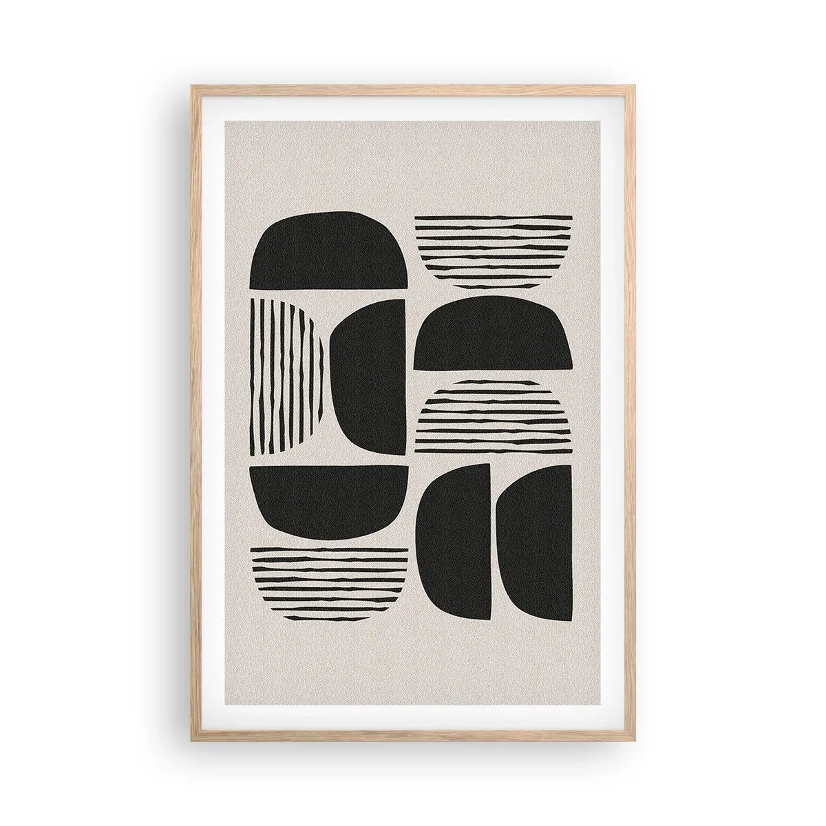 Pôster com moldura de carvalho claro - Ofertas indiferentes - 61x91 cm