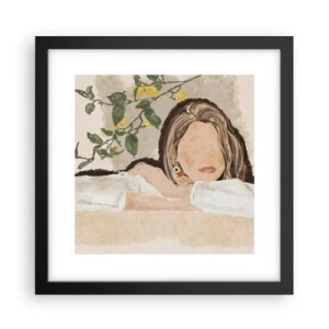 Pôster com moldura preta - Beleza do sul - 30x30 cm