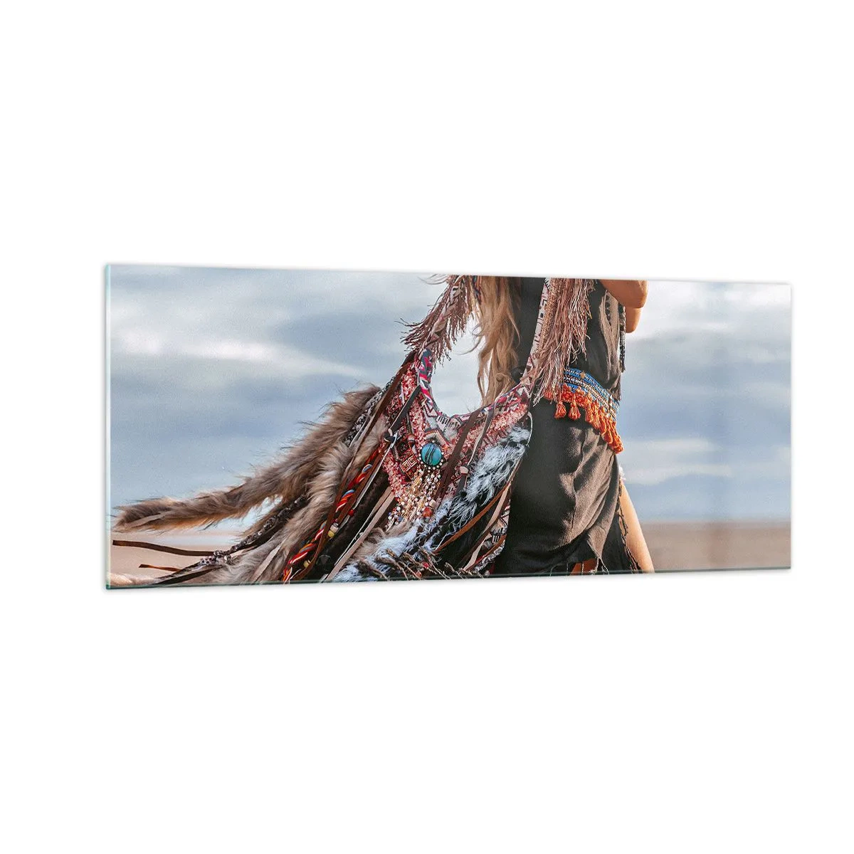 Quadro em vidro - Namorada do Xamã - 100x40 cm