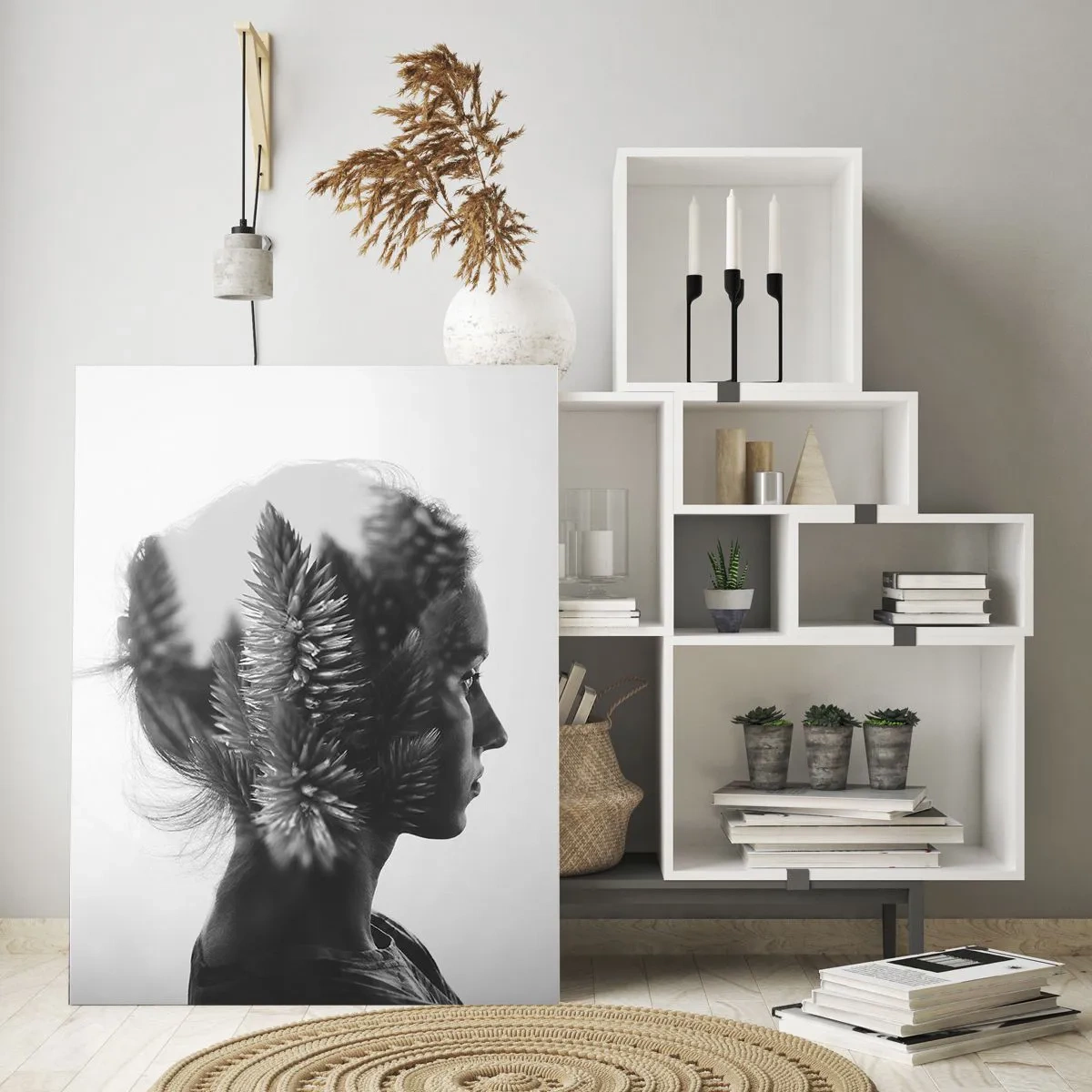 Quadro em vidro - A senhora do pinhal - 80x120 cm